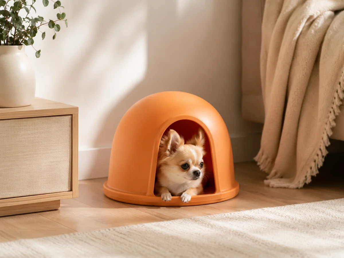 SANIPET Buddy Kisállat ház Igloo, L-es, fa
