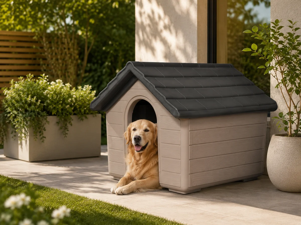 SANIPET Buddy Kisállat ház Yukon, XL-es, szürke